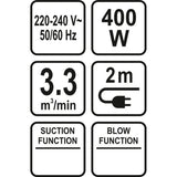 STHOR 79662 Ηλεκτρικός Φυσητήρας 400W