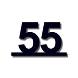 Διψήφιος Αριθμός Αρίθμησης Οδών - Δωματίων Ξενοδοχείων 80mm x 130mm Μαύρος