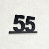 Διψήφιος Αριθμός Αρίθμησης Οδών - Δωματίων Ξενοδοχείων 80mm x 130mm Μαύρος