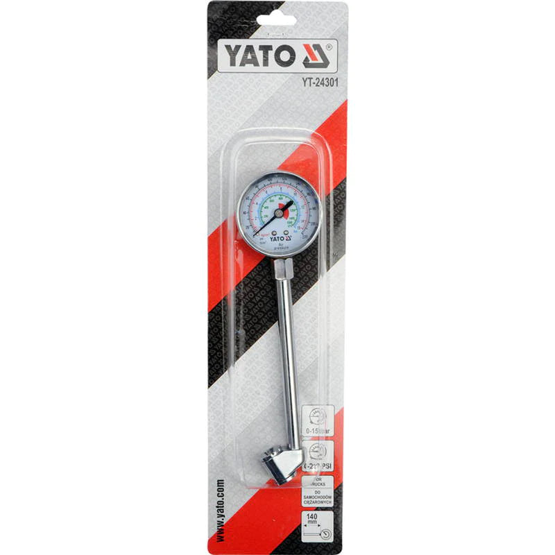 YATO - ΜΕΤΡΗΤΗΣ ΠΙΕΣΕΩΣ ΕΛΑΣΤΙΚΟΥ ΥΤ-24301