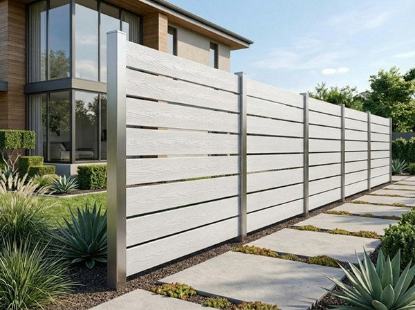 WPC Περίφραξης Premium White 25130 20mm x 120mm x 3600mm