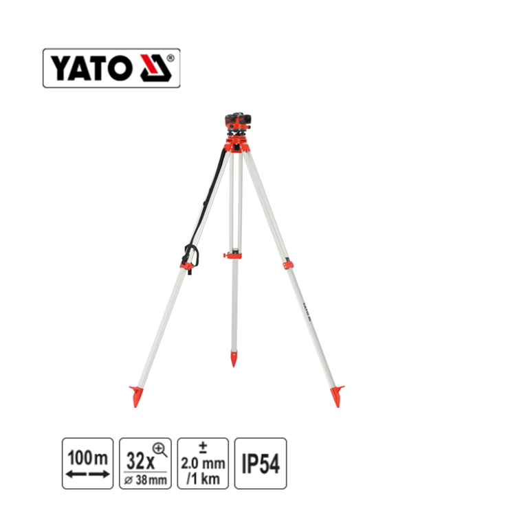 Yato YT-30553 Αυτόματος Χωροβάτης Μέτρησης 100Μtr Με Τρίποδο - Βαλίτσα