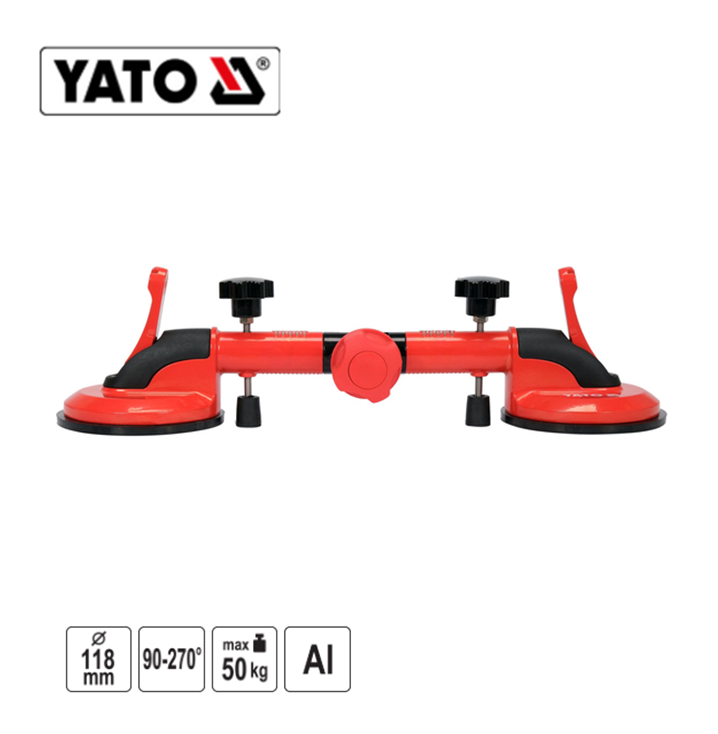 Yato YT-37214 Βεντούζα Τζαμιών Διπλή Ρυθμιζόμενη