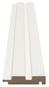 Πηχάκι Διπλό Τελειώματος Για 3D Wall Panel MDF Beat ST 502040 White 16mm x 77mm x 2750mm