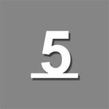 Αριθμός Αρίθμησης Οδών - Δωματίων Ξενοδοχείων 120mm Λευκός