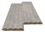 3D Wall Panel MDF Wave ST 804070 Chicago Concrete Με Πηχάκια 2750mm x 119mm x 16mm