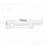 Βινυλικό Περβάζι (Σοβατεπί) Δαπέδων LVT MOCHA OAK 68753 BASIC 70mm x 2400mm