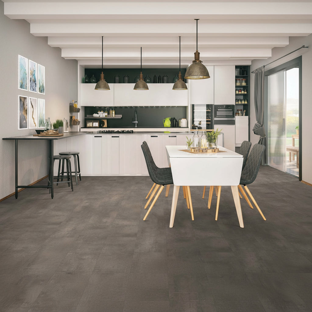 GLUEDOWN 55 LVT Βινυλικό Πλακάκι 2.3mm 679M ZINC STEEL 1250mm x 178mm
