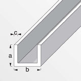 Προφίλ U από Ανοδειωμένο Αλουμίνιο 8.2mm x 10.1mm x 8.2mm