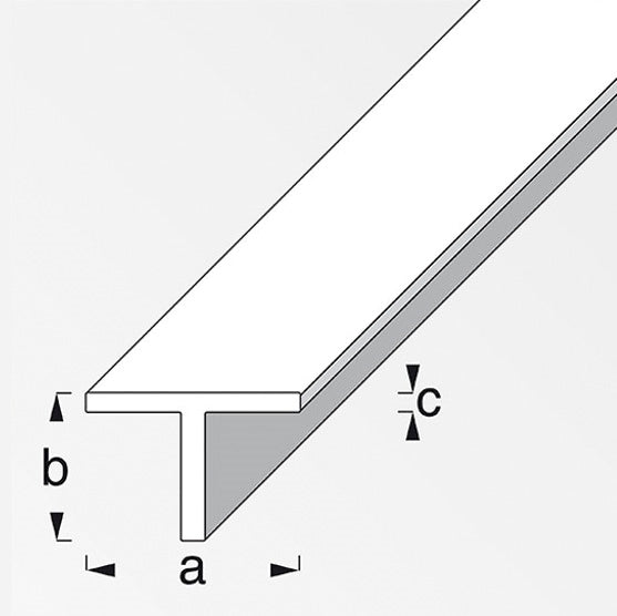 Προφίλ Τ από Ανοδιωμένο Αλουμίνιο 15x15x1.5mm 2mtr
