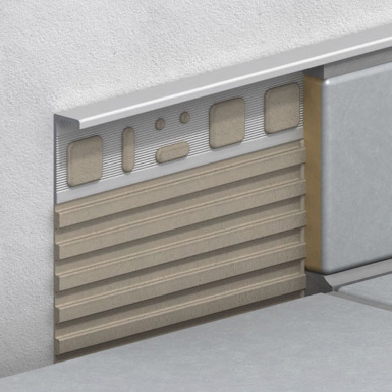 Προφίλ Πλακιδίων Γωνιακό Πολλαπλών Χρήσεων Αλουμινίου Ασημί 6mm x 21mm x 1mtr