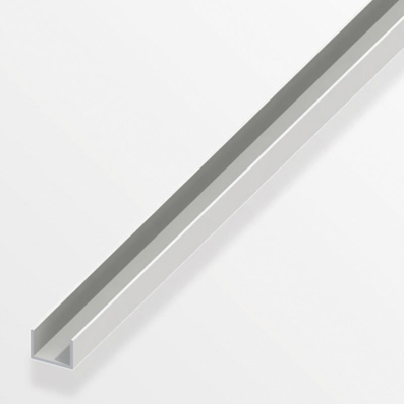 Προφίλ U Πλαστικό PVC Λευκό 10x18x1mm 1mtr