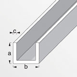 Προφίλ U Πλαστικό PVC Λευκό 10x18x1mm 1mtr