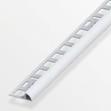 Προφίλ πλακιδίων με ημιστρόγγυλη εξωτερική γωνία από πλαστικό PVC Σκούρο Γκρι 8 x 19.5mm 2.5m