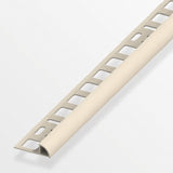 Προφίλ πλακιδίων με ημιστρόγγυλη εξωτερική γωνία από πλαστικό PVC Σκούρο Γκρι 8 x 19.5mm 2.5m