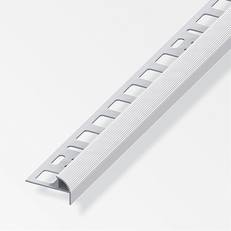 Προφίλ Προστασίας Σκαλοπατιών "Simple" Ανοδιωμένο Αλουμίνιο Ασημι 1mtr