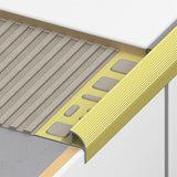 Προφίλ Προστασίας Σκαλοπατιών "Simple" Ανοδιωμένο Αλουμίνιο Ασημι 1mtr