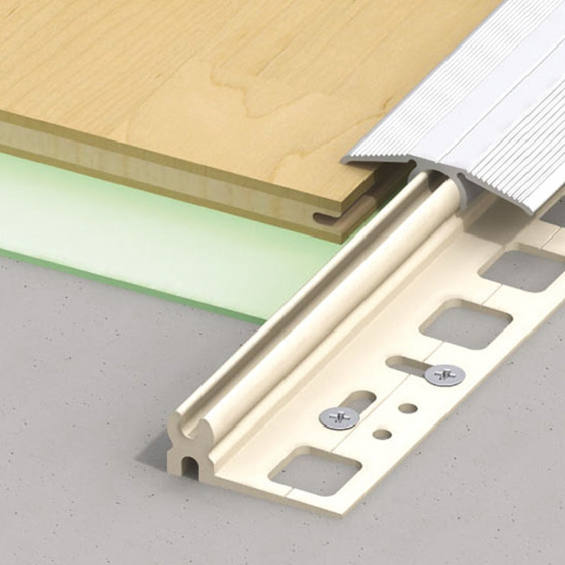 Βάση Στήριξης Προφίλ Πατωμάτων Clipstech PVC 8.5mm x 30mm x 1mtr ΛΕΥΚΟ