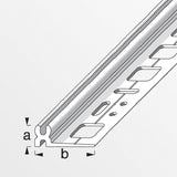 Βάση Στήριξης Προφίλ Πατωμάτων Clipstech PVC 8.5mm x 30mm x 1mtr ΛΕΥΚΟ