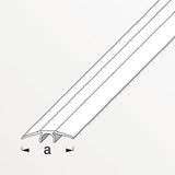Προφίλ Κάλυψης Αλουμίνιο Ισόπεδο Clipstech 33mm ΚΕΡΑΣΙΑ