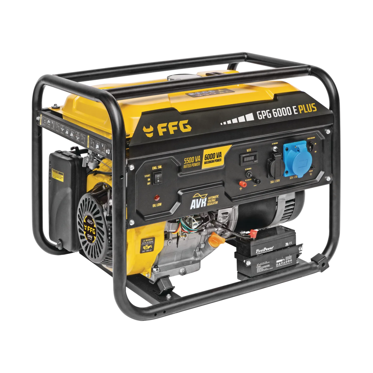 FFG GPG 6000Ε PLUS 46095 Γεννήτρια Βενζίνης με Σταθεροποιητή AVR 6.0KW 7.5kVa