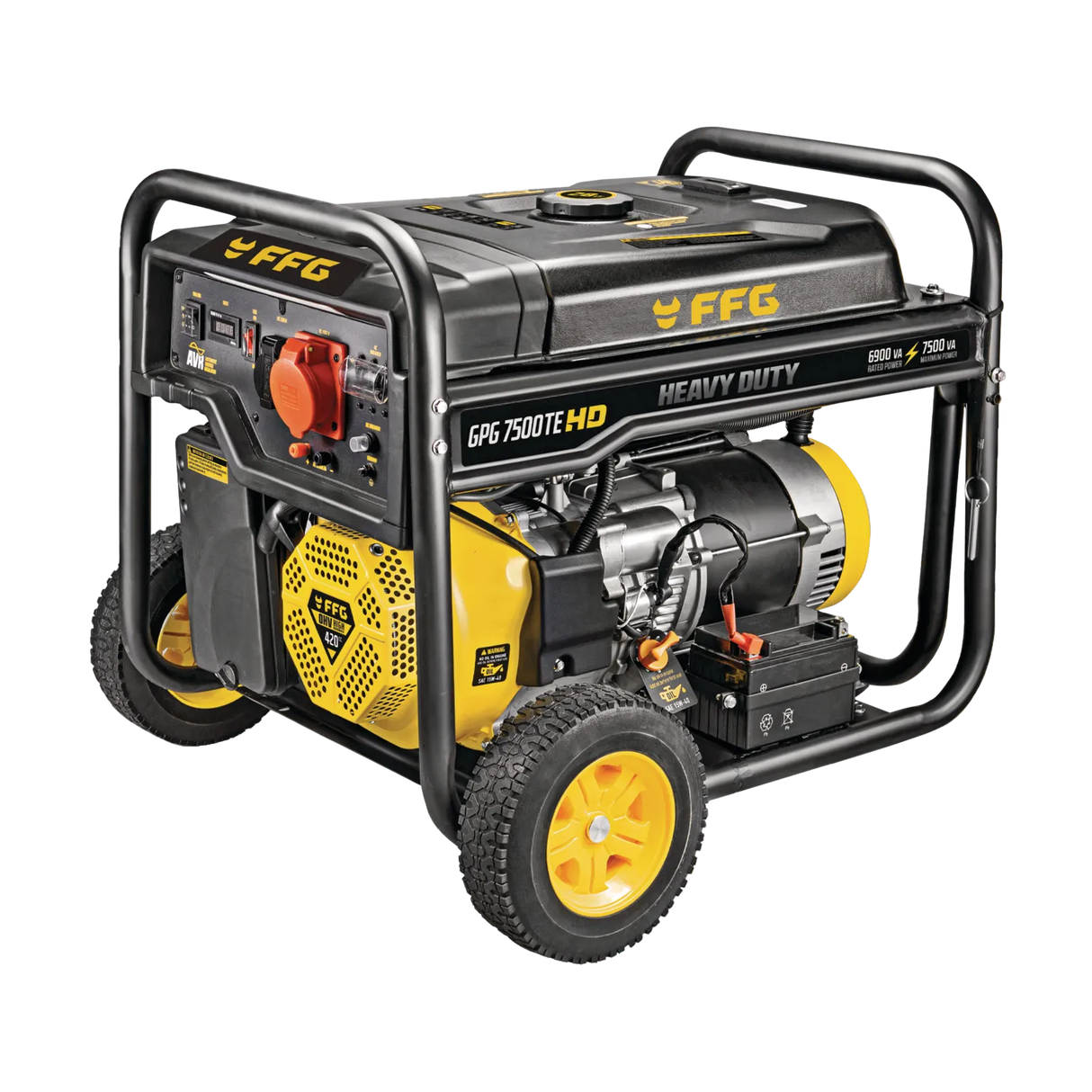 FFG GPG 7500TE HD 47525 Γεννήτρια Βενζίνης Τριφασική με Σταθεροποιητή AVR 6kW 7.5kVA