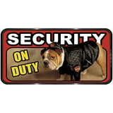 Πινακίδα Σήμανσης PVC "SECURITY ON DUTY" 150mm x 310mm