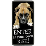 Πινακίδα Σήμανσης PVC "ENTER AT YOUR OWN RISK" 150mm x 310mm