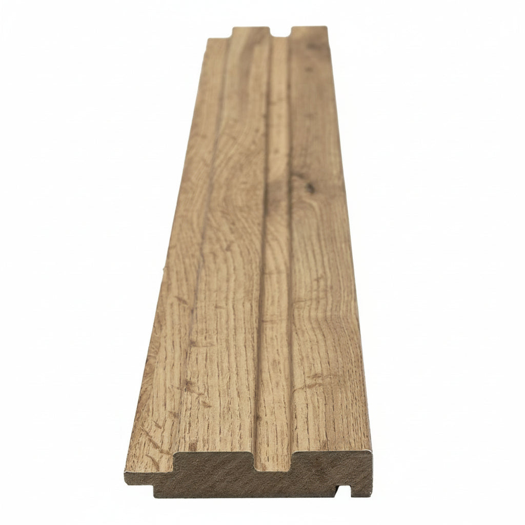 Πηχάκι Διπλό Τελειώματος Για 3D Wall Panel MDF Beat ST 508090 Pecan 16mm x 77mm x 2750mm