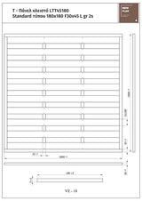 Πάνελ Κλειστό Ξύλινο Standard Ύψους 180cm 180cm x 180cm