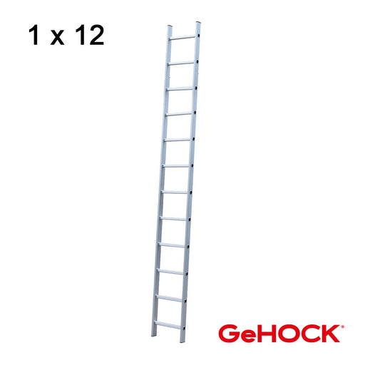 GeHOCK 605012 Σκάλα Αλουμινίου Επαγγελματική 1 x 12 Σκαλιά ΜΟΝΗ