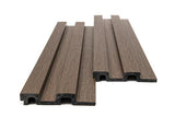 3D PS Wall Panel Residence 44 Brown Oak Με Πηχάκια 122x21x2900mm