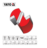 Yato YT-68006 Κοπτικά Ρούτερ 6mm Σετ 12Τμχ.