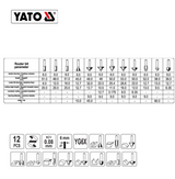 Yato YT-68006 Κοπτικά Ρούτερ 6mm Σετ 12Τμχ.