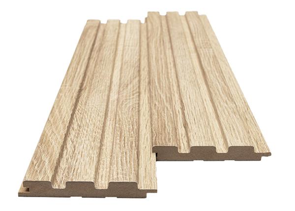 3D Wall Panel MDF Wave ST 501050 Sonoma Oak Με Πηχάκια 2750mm x 119mm x 16mm