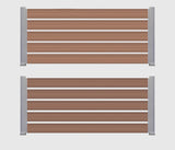 WPC Περίφραξης Διπλής Όψης 40 Light Brown 20mm x 140mm x 3600mm