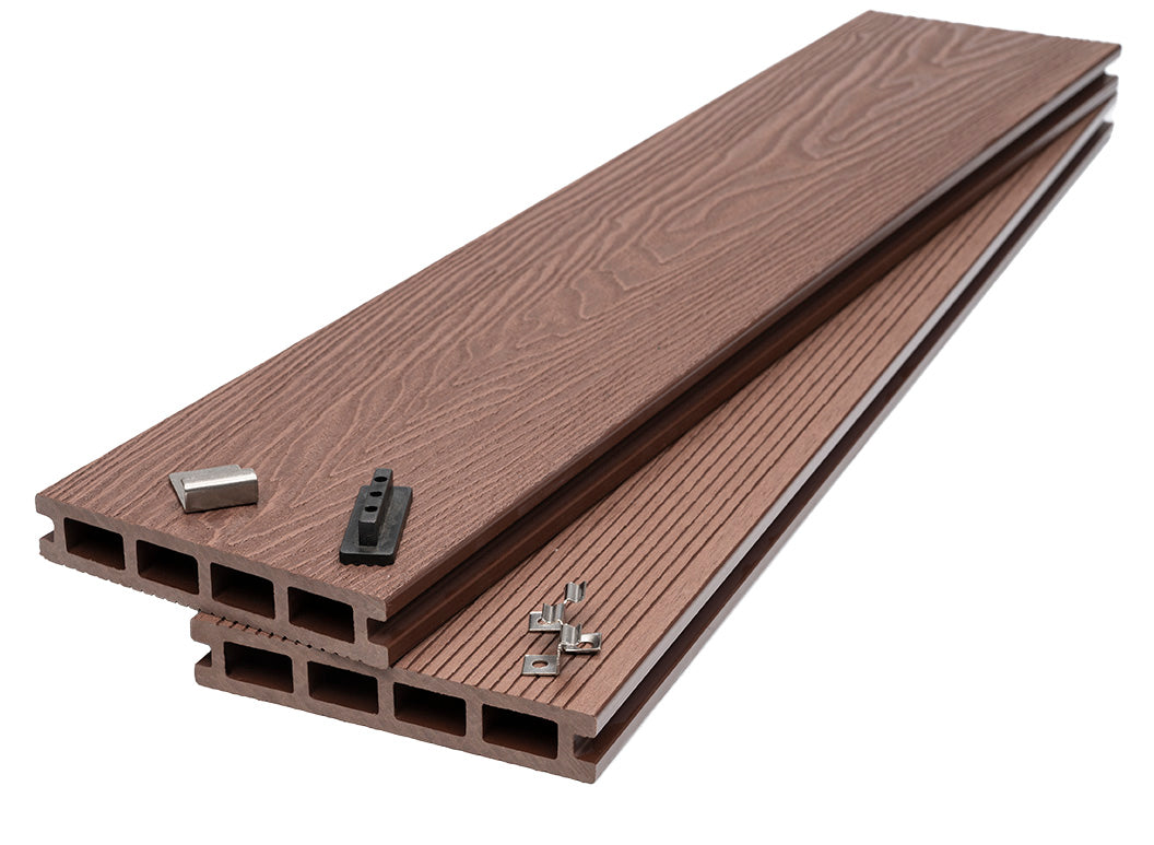 WPC Συνθετικό Δάπεδο DECK 8040 Light Brown 25x146x3600mm Νέας Γενιάς
