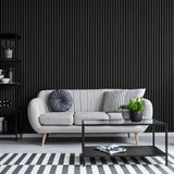 3D WPC 8570 Dark Grey Συνθετικό Panel 2ης Γενιάς Με Πηχάκια 25x176.5x2900mm