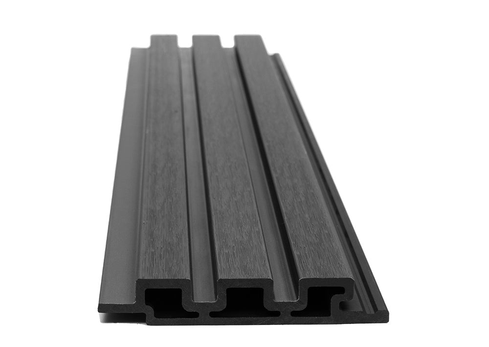 3D WPC  5570 Dark Grey Συνθετικό Panel 2ης Γενιάς Με Πηχάκια 25x147.5x2900mm