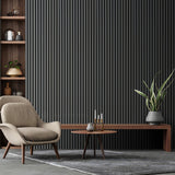 3D WPC  5570 Dark Grey Συνθετικό Panel 2ης Γενιάς Με Πηχάκια 25x147.5x2900mm