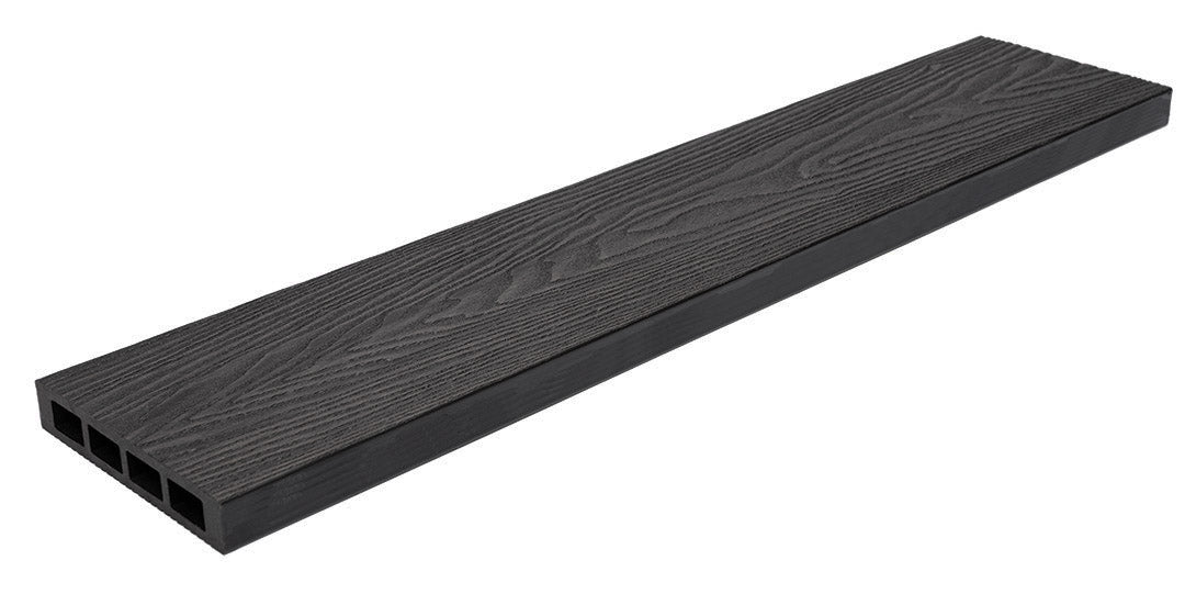 WPC Περίφραξης Νέας Γενιάς 3D Νερά Ξύλου 9050 Dark Grey 20x1200x3600mm