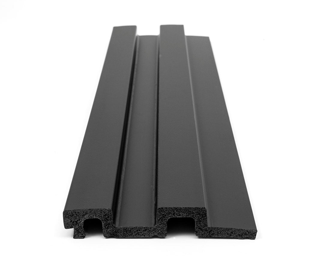 3D PS Wall Panel Residence 10 Black Με Πηχάκια 21x122x2900mm