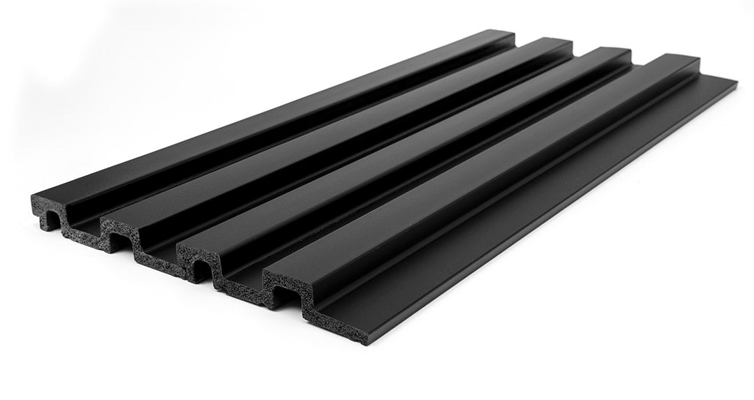 3D PS Wall Panel Residence 10 Black Με Πηχάκια 21x122x2900mm