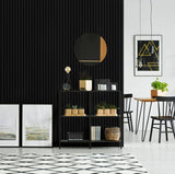 3D PS Wall Panel Residence 10 Black Με Πηχάκια 21x122x2900mm
