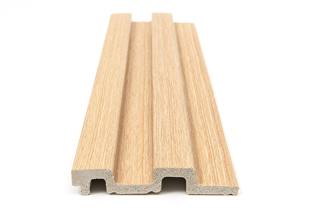 3D PS Wall Panel Residence 04 White Oak Με Πηχάκια 21x122x2900mm