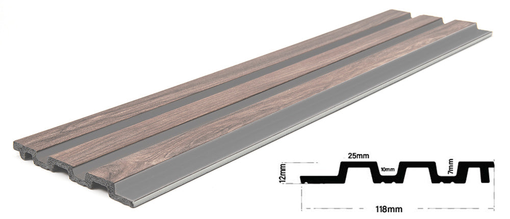 3D PS Panel Piano 00 Με Πηχάκια 122x12x2900mm