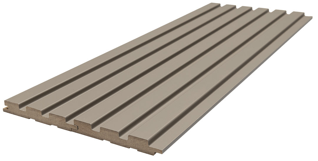3D Wall Panel MDF Beat DL 506090 Sand Grey Με Πηχάκια 2750mm x 119mm x 16mm