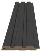 3D Wall Panel MDF Beat DL 507090 Black Lead Με Πηχάκια 2750mm x 119mm x 16mm
