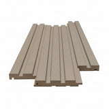 Πηχάκι Διπλό Τελείωματος Για 3D Wall Panel MDF Beat Deluxe 506090 Sand Grey 16mm x 77mm x 2750mm