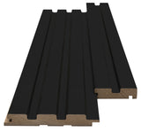 Πηχάκι Διπλό Τελειώματος Για 3D Wall Panel MDF Beat ST 505090 Black Edition 16mm x 77mm x 2750mm